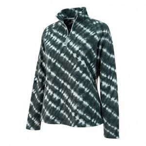 Eddie Bauer Women's Green and White Fleece Jacket
